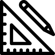 Ruler and pencil