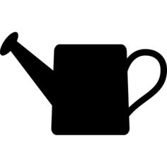 Watering can tool silhouette of water container for garden