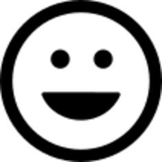 Emoticon square smile