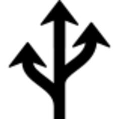 Triple arrow merging to one
