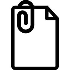 Document with paper clip