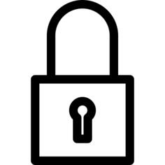 Locked padlock