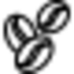 Coffee beans outline