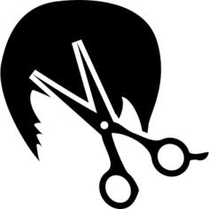 Short hair and scissors