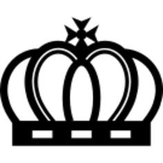 Royal crown of elegant vintage design
