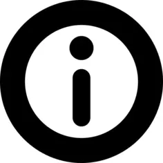 Info round button