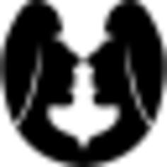 Gemini zodiac symbol of two twins faces