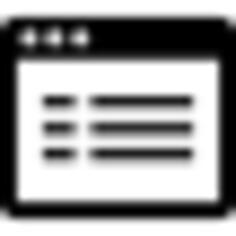 Application window with text