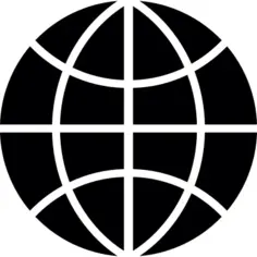 World wide black symbol