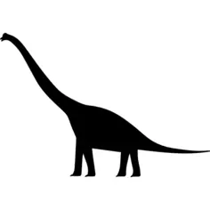 Dinosaur shape of brachiosaurus