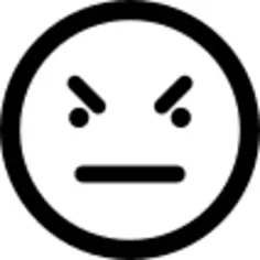 Bad emoticon square face