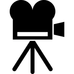 Vintage camera on a tripod