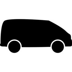 Van black shape in right direction