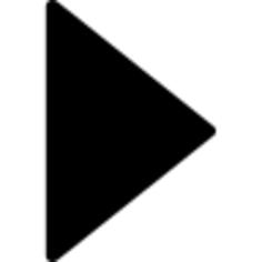 Play filled triangle button of right arrow
