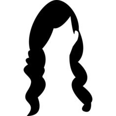 Long female dark hair