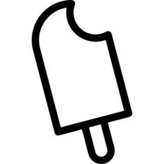 Bitten ice cream