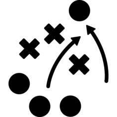 Planning soccer tactical sketch