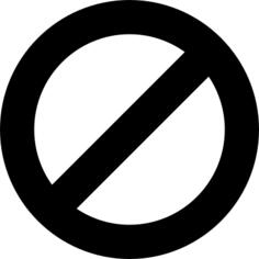 Forbidden sign