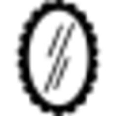 Mirror of oval shape