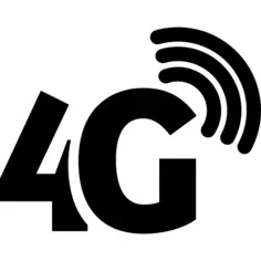4G phone connection symbol