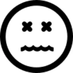 Annulled emoticon square face