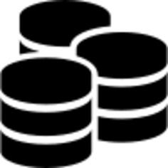 Three databases symbol