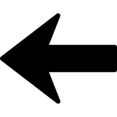 Arrow to the left silhouette