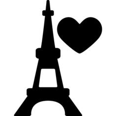 Eiffel Tower with heart