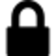 Closed padlock