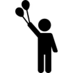 Man with Two Balloons