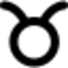 Taurus astrological sign symbol
