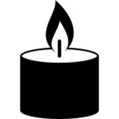 Candle burning flame