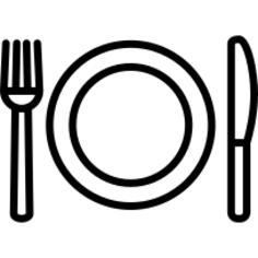 Fork Plate and Knife