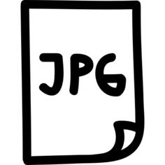 jpg hand drawn file symbol