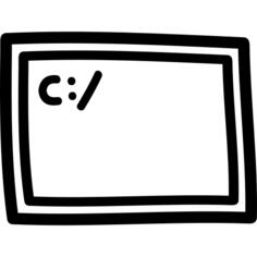 Terminal hand drawn symbol