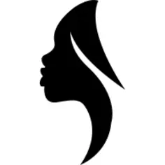 Side view woman silhouette