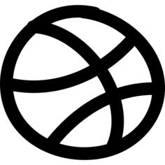 Dribbble hand drawn logo