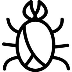 Bug hand drawn symbol