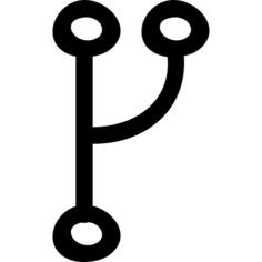 Usb hand drawn symbol