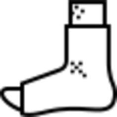 Plastered foot
