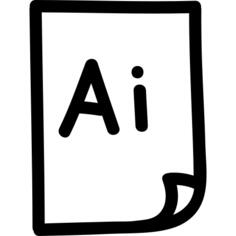 Illustrator file hand drawn interface symbol