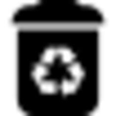 Recycle bin interface symbol