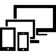 Responsive for modern monitors group symbol