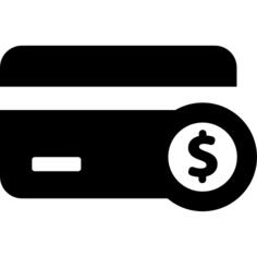 Credit card with dollar symbol