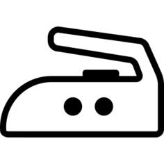 Iron side outline with two dots