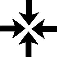 Four arrows meeting at the center