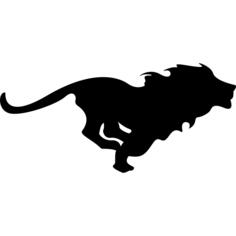 Running lion
