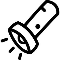 Lantern on hand drawn tool outline