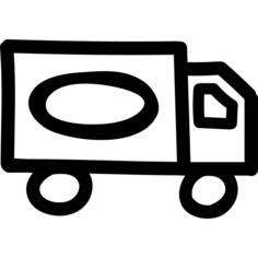 Truck hand drawn transport