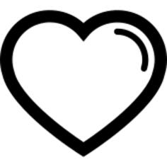 Heart shape outline